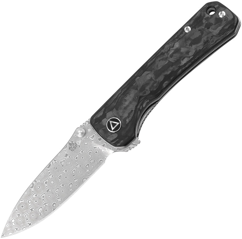 QSP Knife Hawk Linerlock Shredded CF