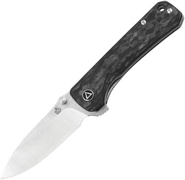 QSP Knife Hawk Linerlock Shredded CF