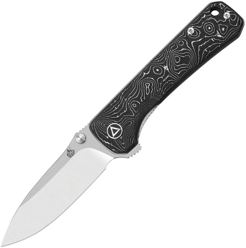 QSP Knife Hawk Linerlock Al Foil CF