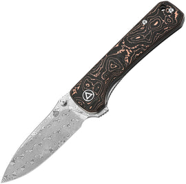 QSP Knife Hawk Linerlock Copper Foil CF