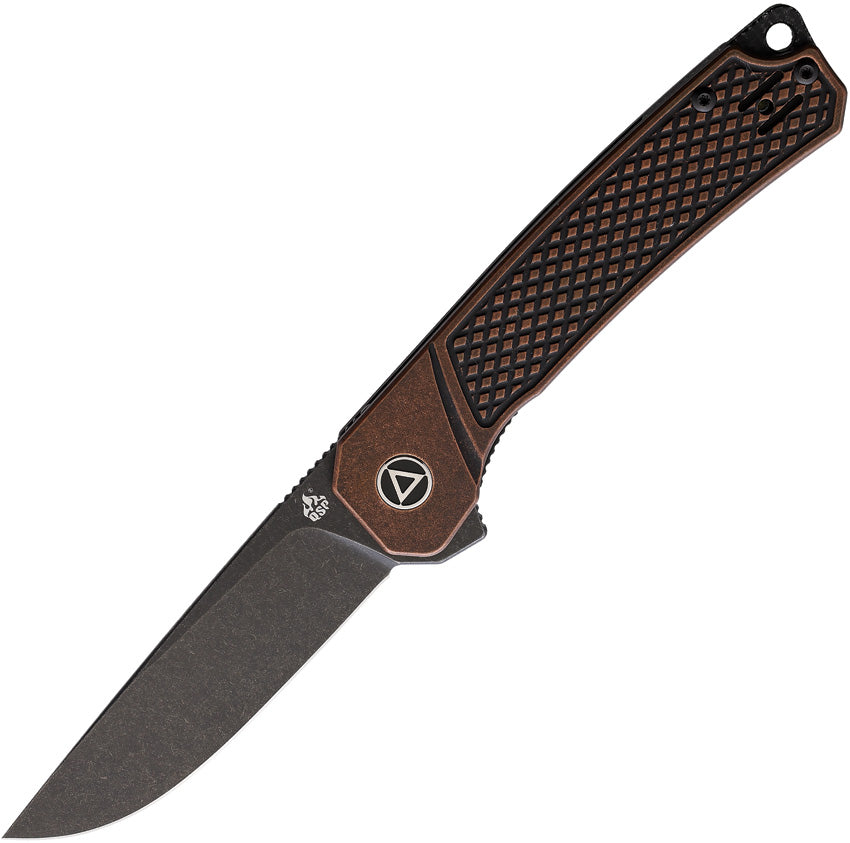 QSP Knife Osprey Linerlock Copper Black