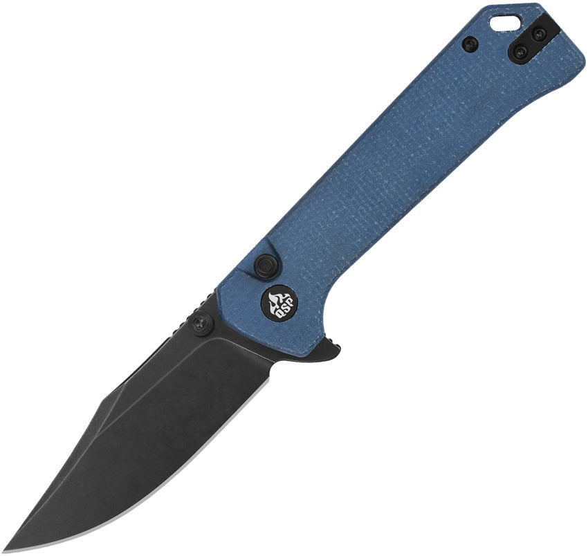 QSP Knife Grebe Button Lock Blue