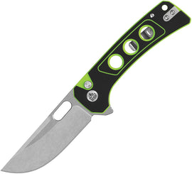 QSP Knife Unicorn Button Lock Neon G10