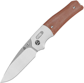 QSP Knife Vault Glyde Lock Tan Micarta