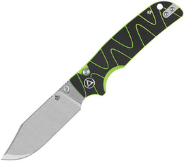 QSP Knife Kali Button Lock Black/neon