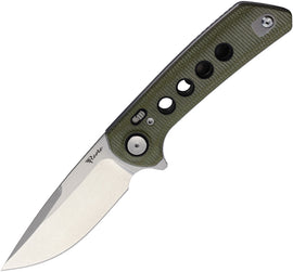 Reate Knives PL-XF Pivot Lock Grn Mic SW