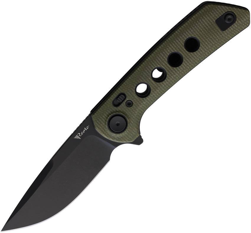 Reate Knives PL-XF Pivot Lock Grn Mic PVD