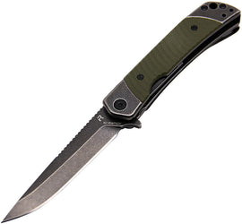 Revo Duo Linerlock Drop Point OD