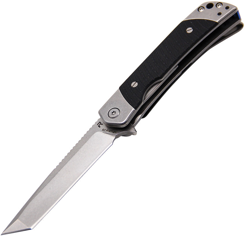 Revo Duo Linerlock Tanto Black