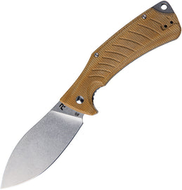 Revo Ness Linerlock Brown Micarta