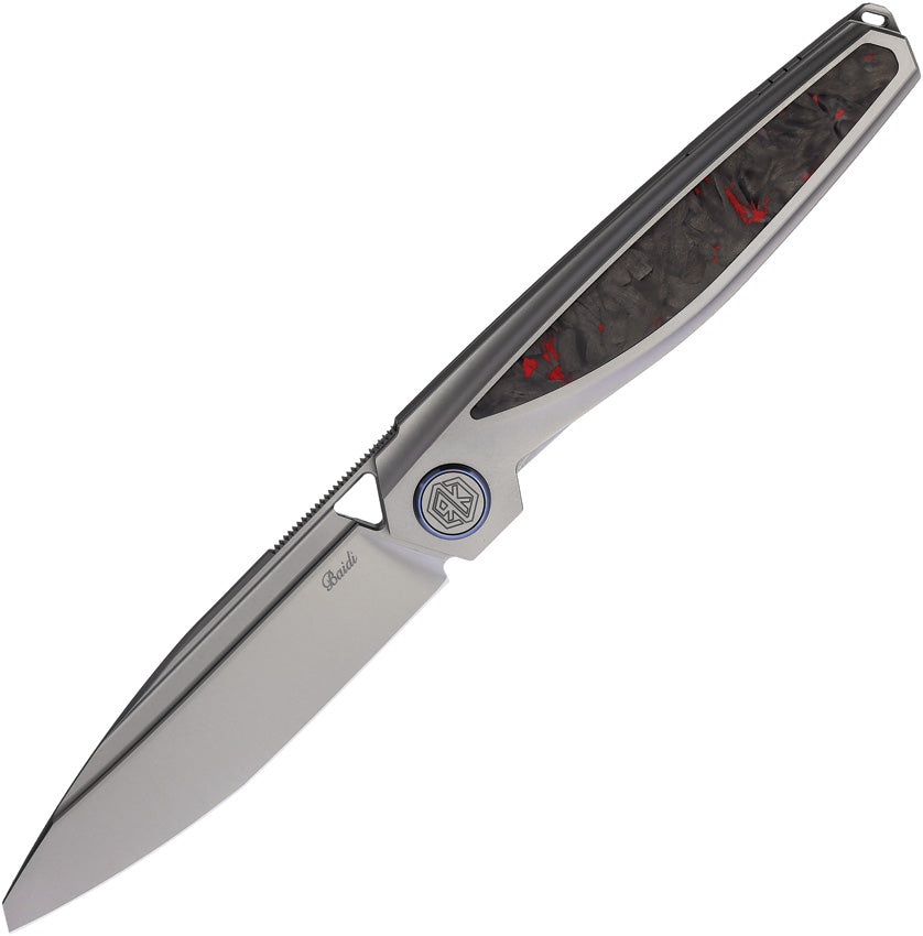 Rike Knife Baidi-T Linerlock Red CF