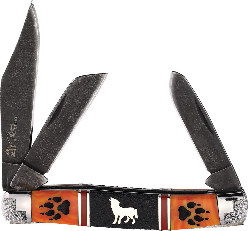 Roper Knives Yellowhorse Wolftrax Stockman