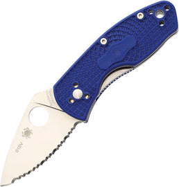 Spyderco Ambitious Linerlock Blue Serr