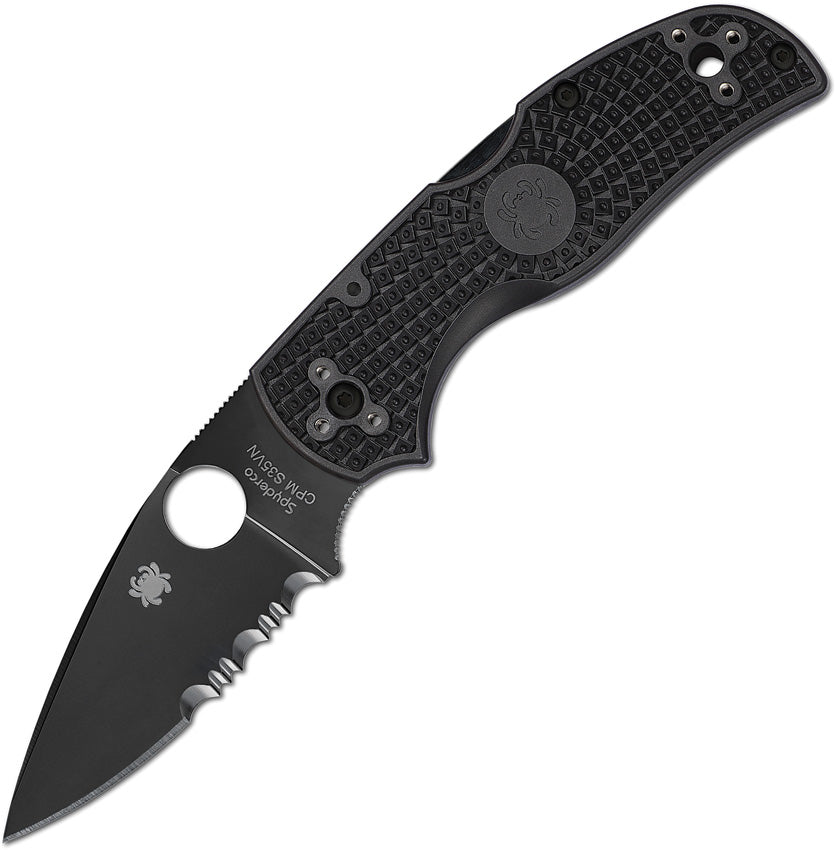 Spyderco Native 5 Lockback Black Serr