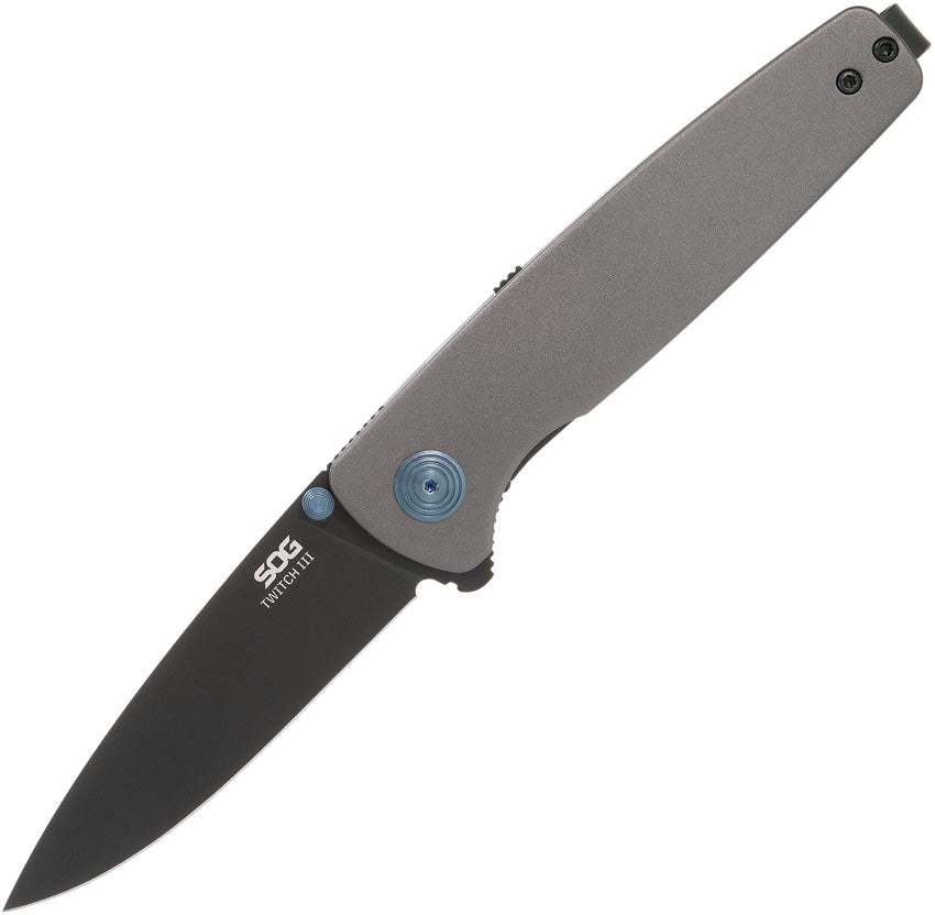 Sog Twitch III Linerlock Gunmetal