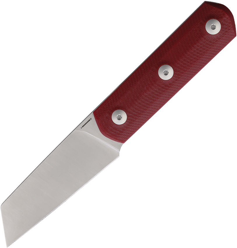 Straight Line Erny Fixed Blade Red G10