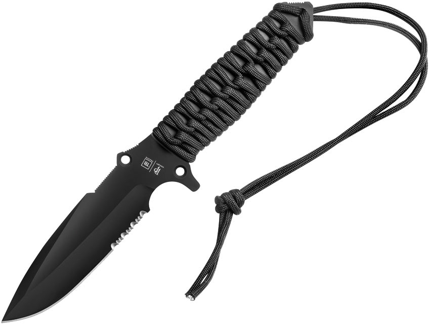 TB Outdoor Survival Fixed Blade Black