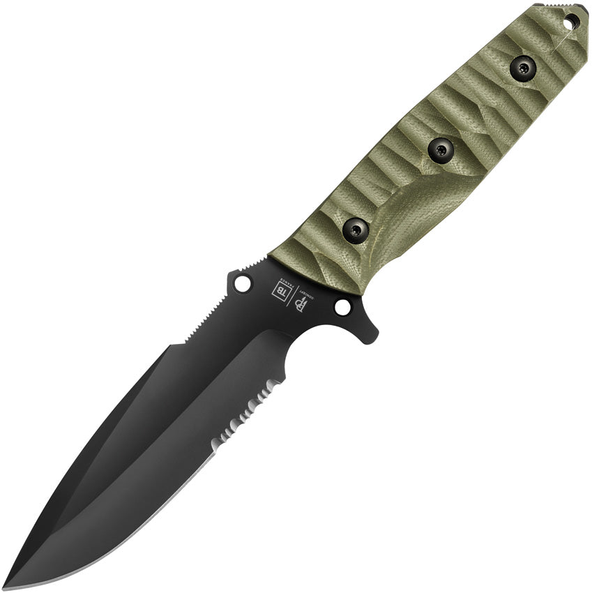 TB Outdoor Survival Fixed Blade Green