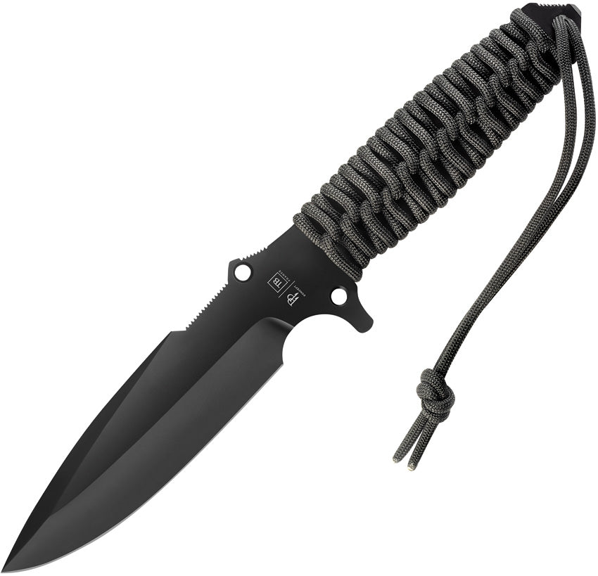 TB Outdoor Survival Fixed Blade Black