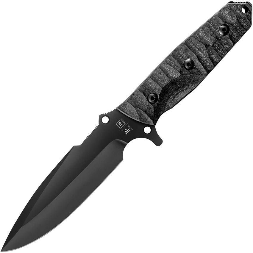 TB Outdoor Survival Fixed Blade Black