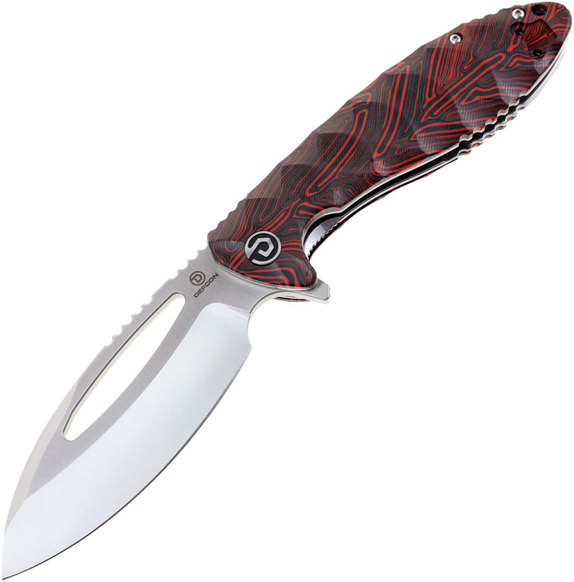 Defcon Tactical Linerlock Red