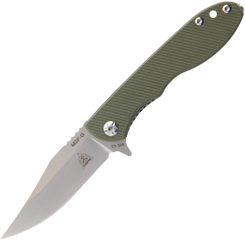 TOPS MSF Linerlock Green Elmax