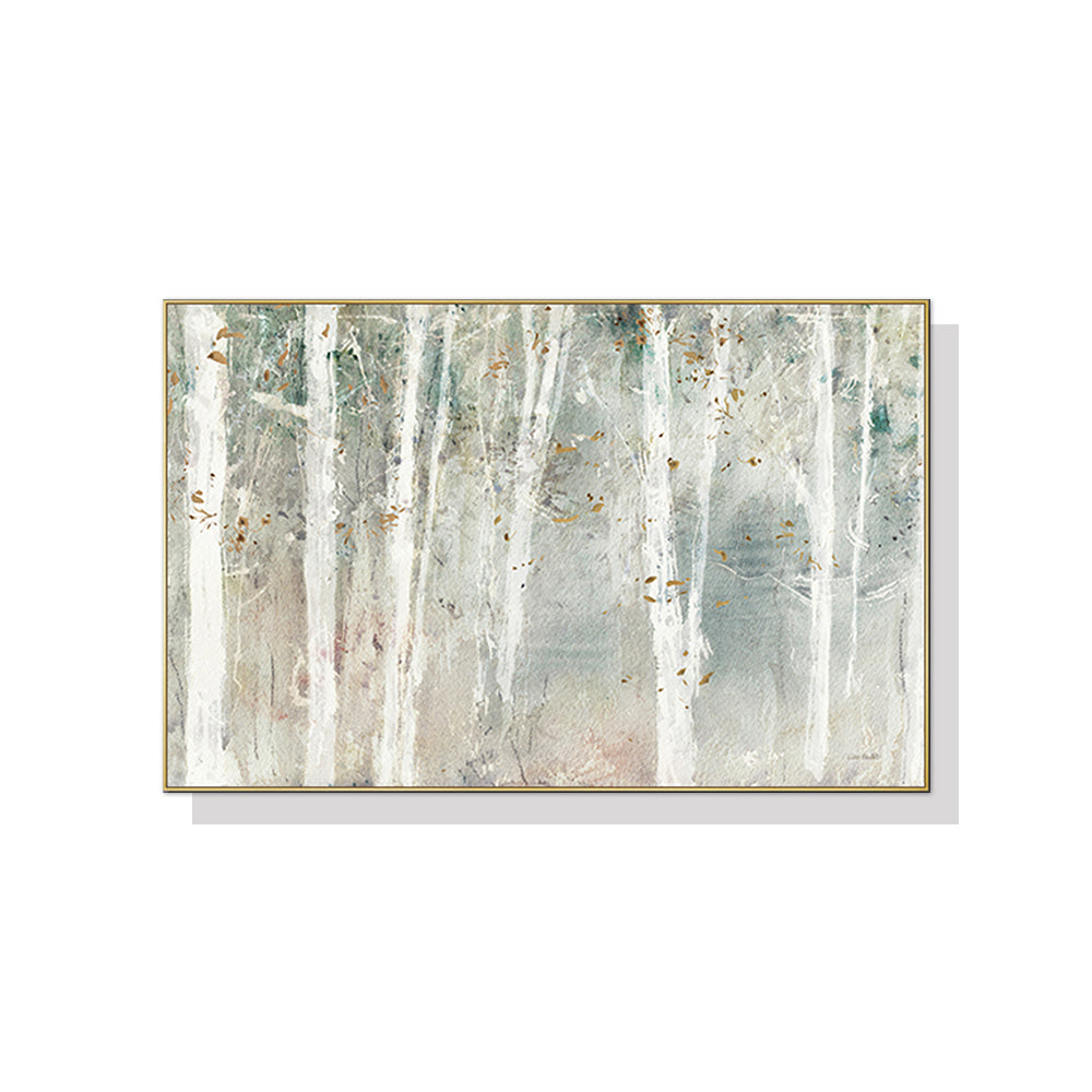 Wall Art 50cmx70cm Forest hang painting style Gold Frame Canvas