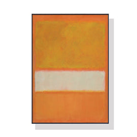 Wall Art 60cmx90cm Yellow By Mark Rothko Black Frame Canvas