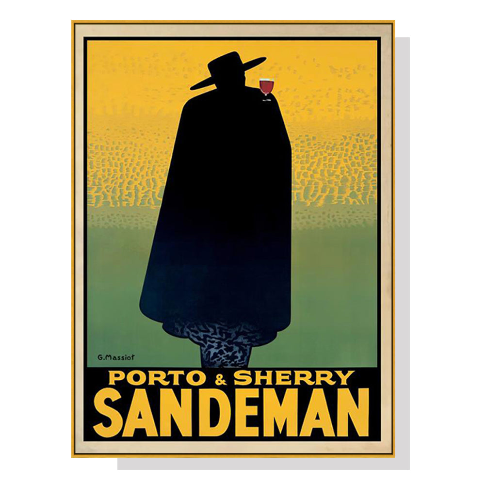 Wall Art 40cmx60cm Sandeman Gold Frame Canvas