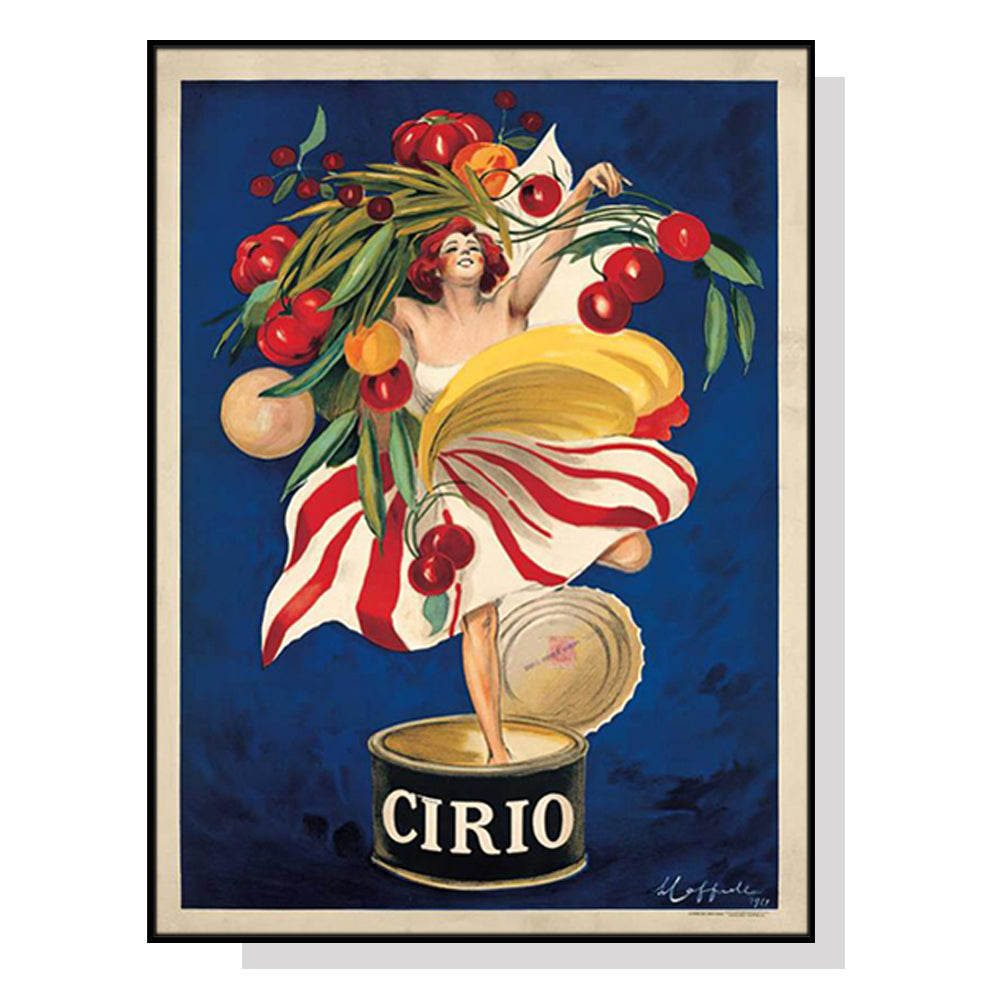 Wall Art 40cmx60cm Cirio By Leonetto Cappiello Black Frame Canvas