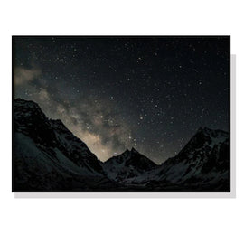 Wall Art 100cmx150cm Night Court Black Frame Canvas