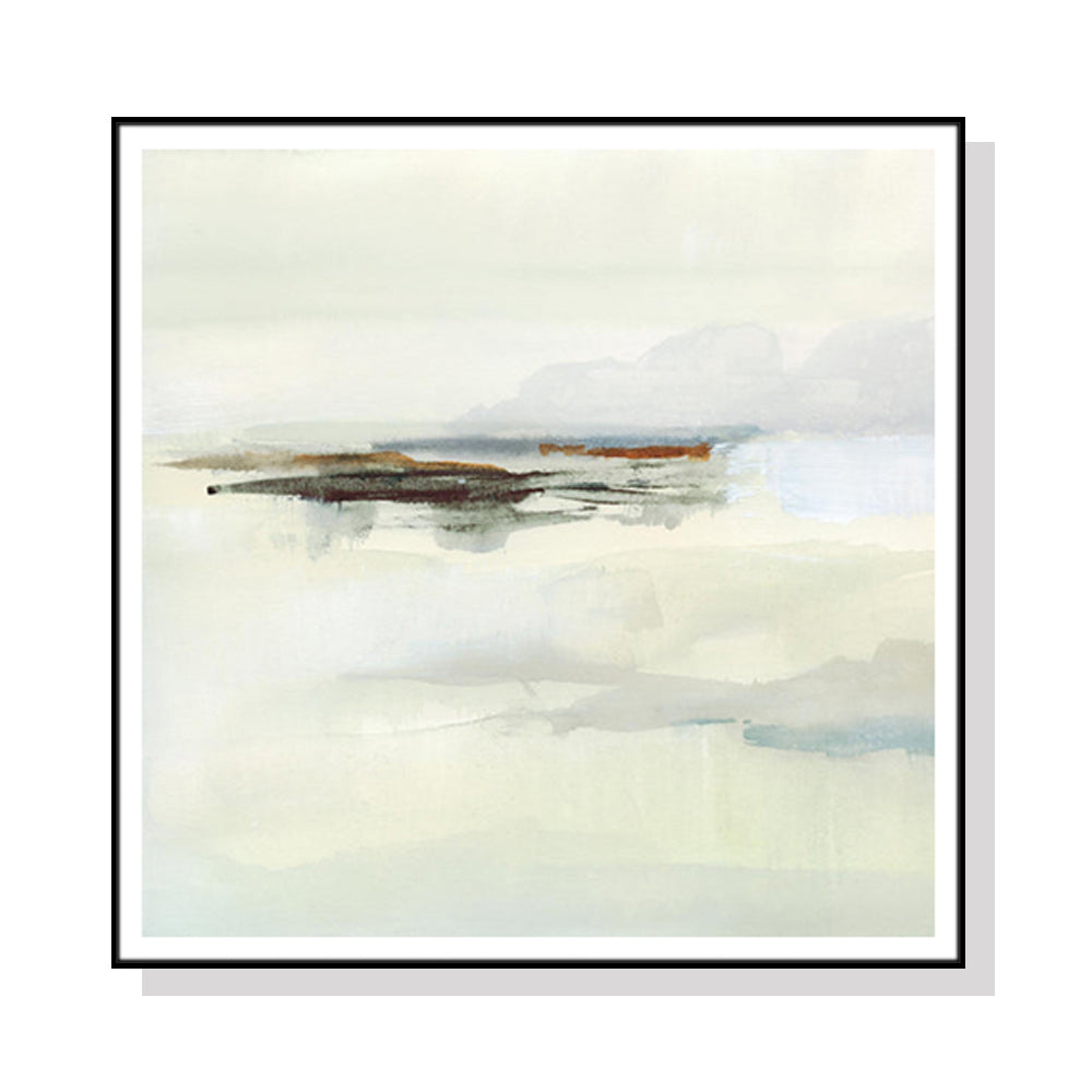 Wall Art 90cmx90cm Atmospheric Edge Black Frame Canvas