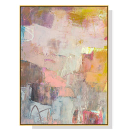 Wall Art 100cmx150cm Lann II Gold Frame Canvas