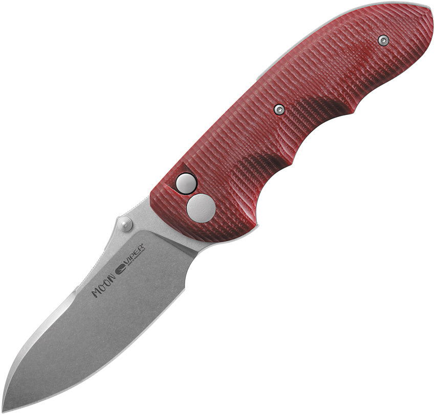 Viper Moon Button Lock Red G10