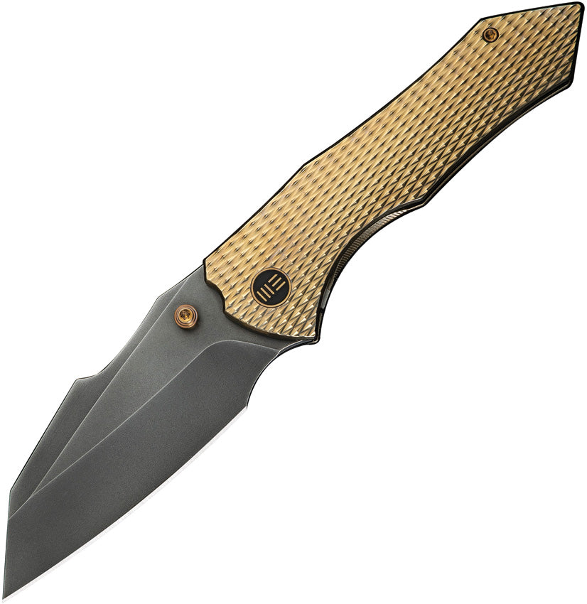 We Knife Co Ltd High-Fin XL Framelock Gold