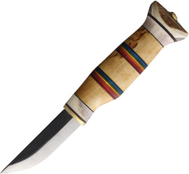 Wood Jewel Fixed Blade Rainbow