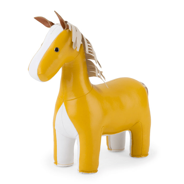 Zuny Bookend Classic Horse Ochre Yellow