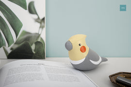 Zuny Paperweight Classic Cockatiel Gray