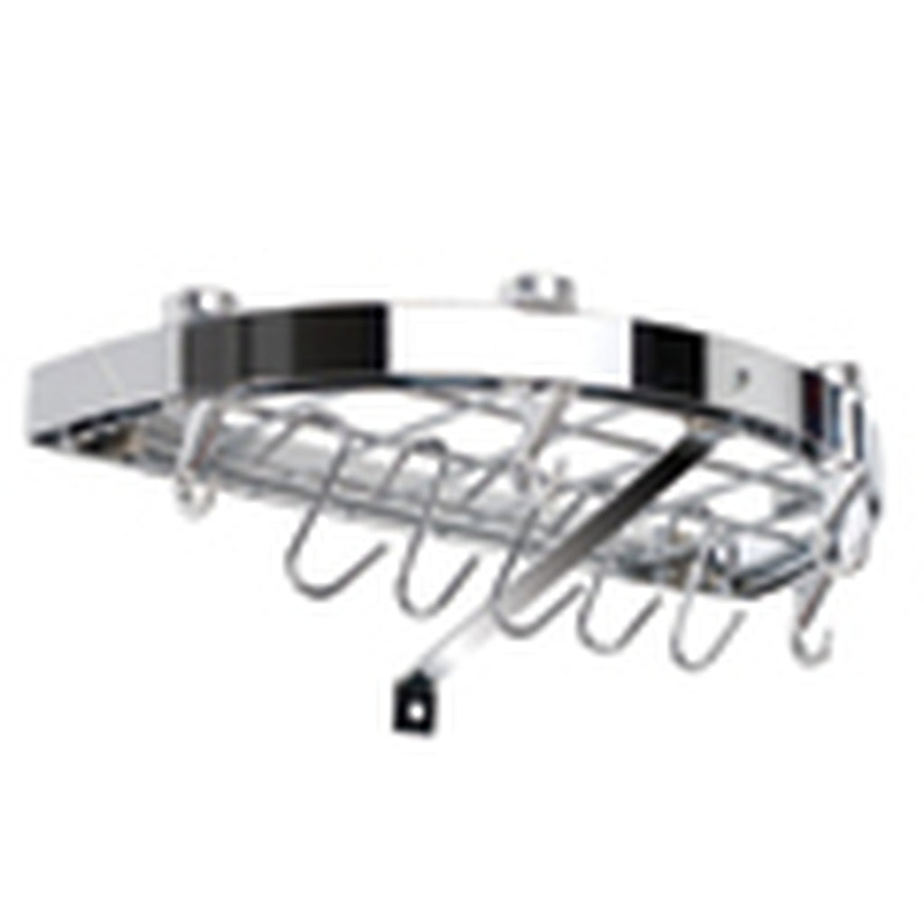 HAHN CHROME HALF RND WALL RACK