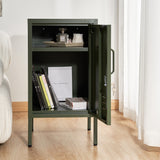 ArtissIn Bedside Table Metal Cabinet - MINI Green