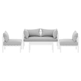 Gardeon 4-Seater Aluminium Outdoor Sofa Set Lounge Setting Table Chair Furniture