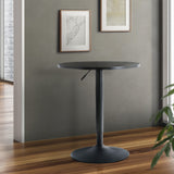 Artiss Bar Table Kitchen Tables Swivel Round Metal Black