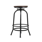 Artiss 2x Bar Stools Adjustable Wood Chairs