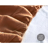 Cosy Club Sheet Set Cotton Sheets Double Orange Brown | King Of Knives Australia