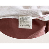 Cosy Club Sheet Set Cotton Sheets Single Red Beige | King Of Knives Australia