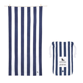 Dock & Bay Beach Towel Cabana Collection L - Whitsunday Blue