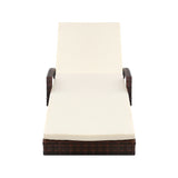 Gardeon Outdoor Sun Lounge - Brown