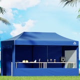 Instahut Gazebo 3x6 Pop Up Marquee Folding Tent Wedding Gazebos Camping Outdoor Shade Canopy Blue