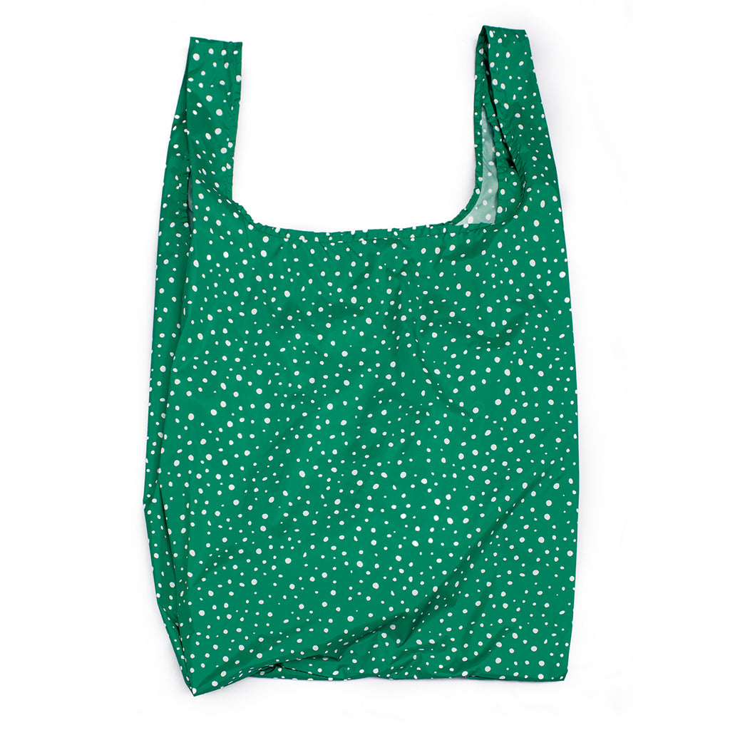 Kind Bag Reusable Shopping Bag Large Polka Dots Green | Eco-Friendly Bag | King Of Knives