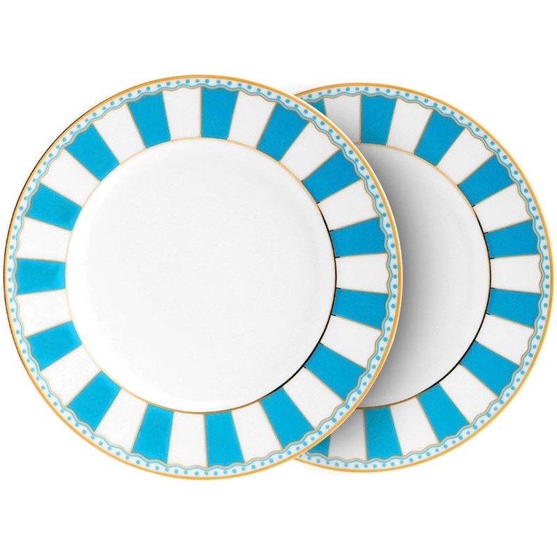 Noritake Carnivale Cake Plate Set Light Blue | Noritake Dinnerware, King of Knives